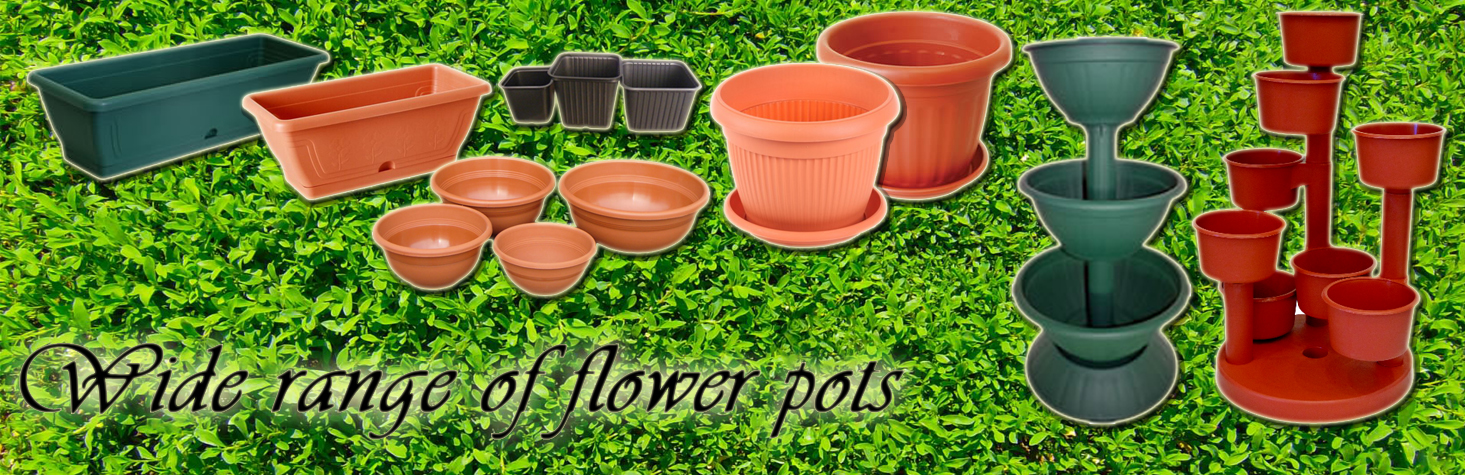Wide range of flower pots