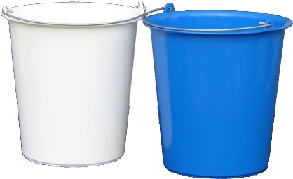 Bucket with metal handle 5 liters