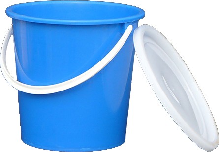 Bucket with plastic handle 8 liters
